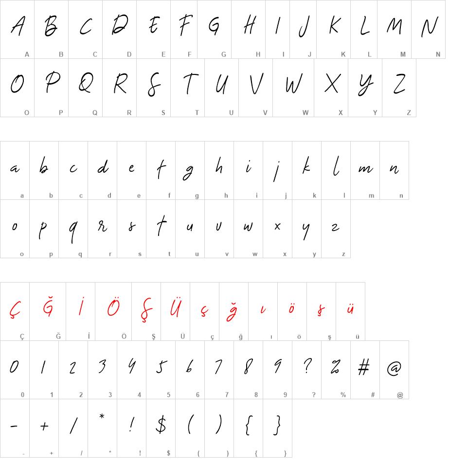The Bouquet List  font